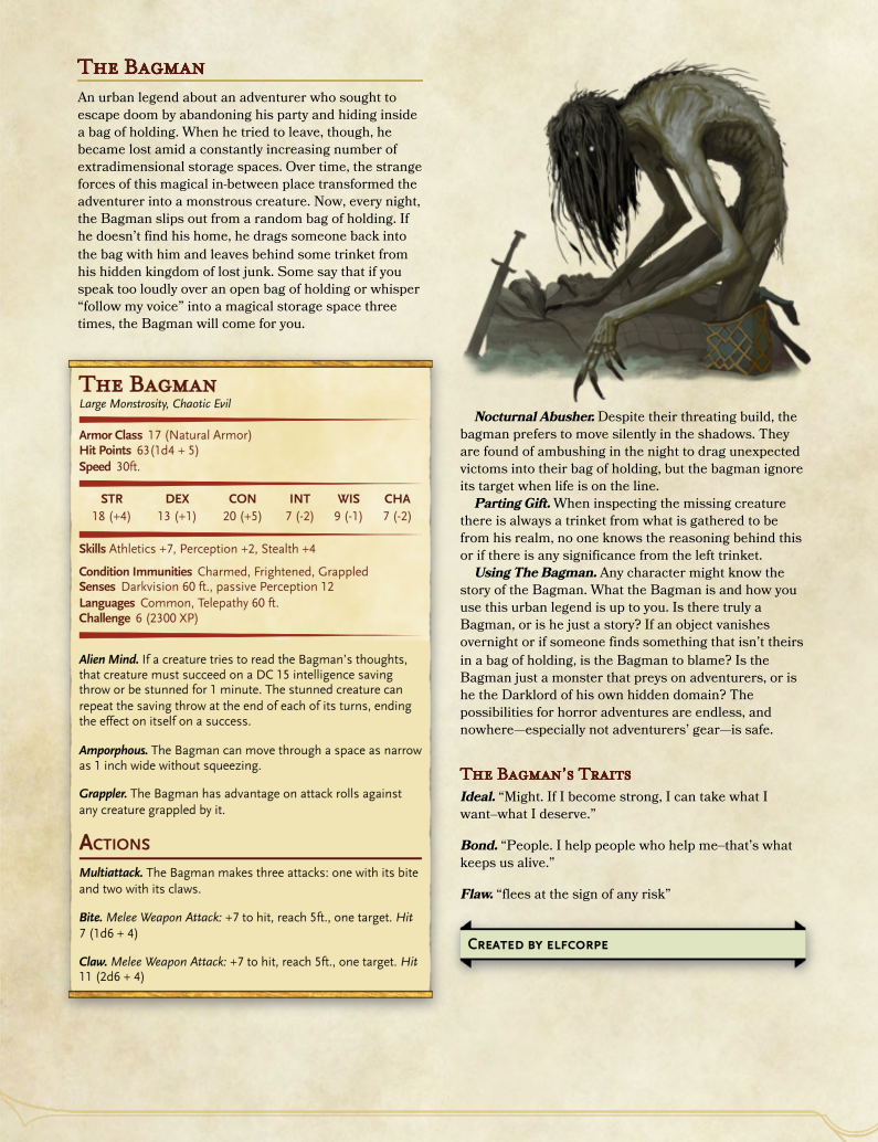 Free D&D Homebrew PDF's