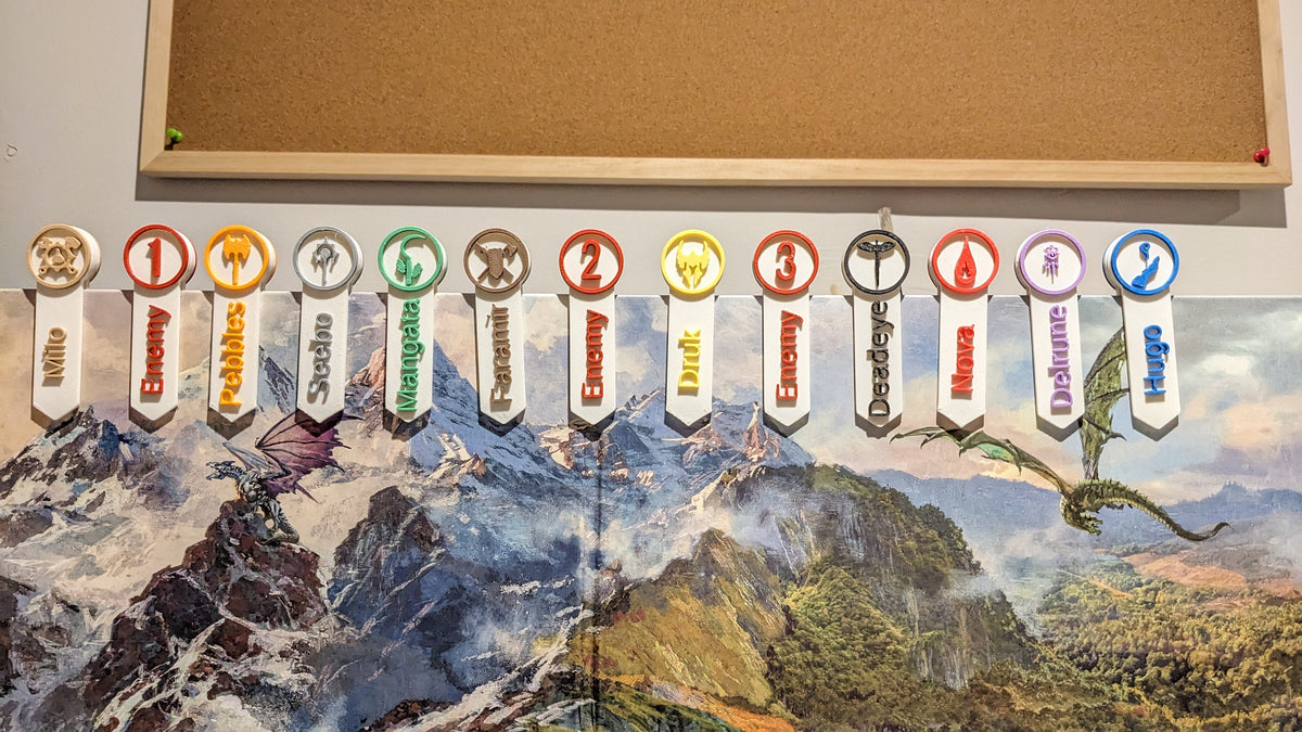DM Screen Class Initiative Trackers - Dungeons and Dragons